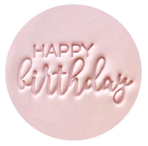 Cookie Embosser - Happy Birthday #4
